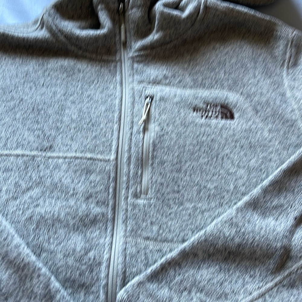 Men’s Jacket-THE NORTH FACE new cream gray multi colored zippers all pockets